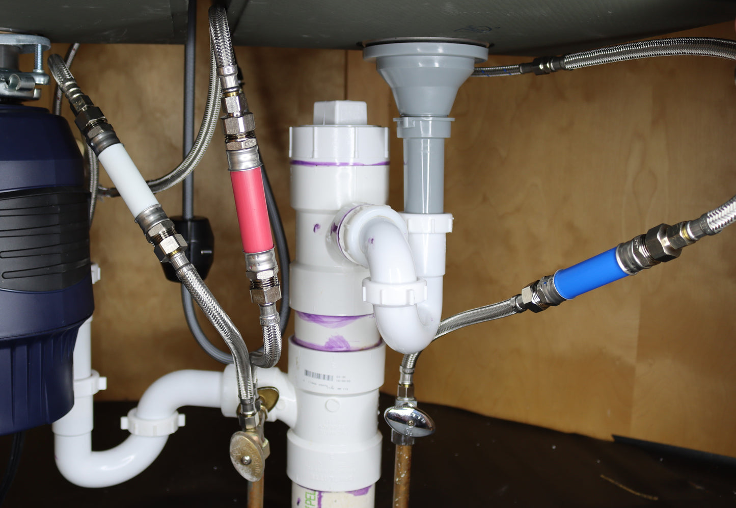 MagSert Faucet Set installed under the sink